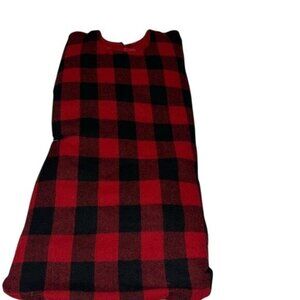 Buffalo Plaid Christmas Tree Skirt 48" Ashland Red & Black